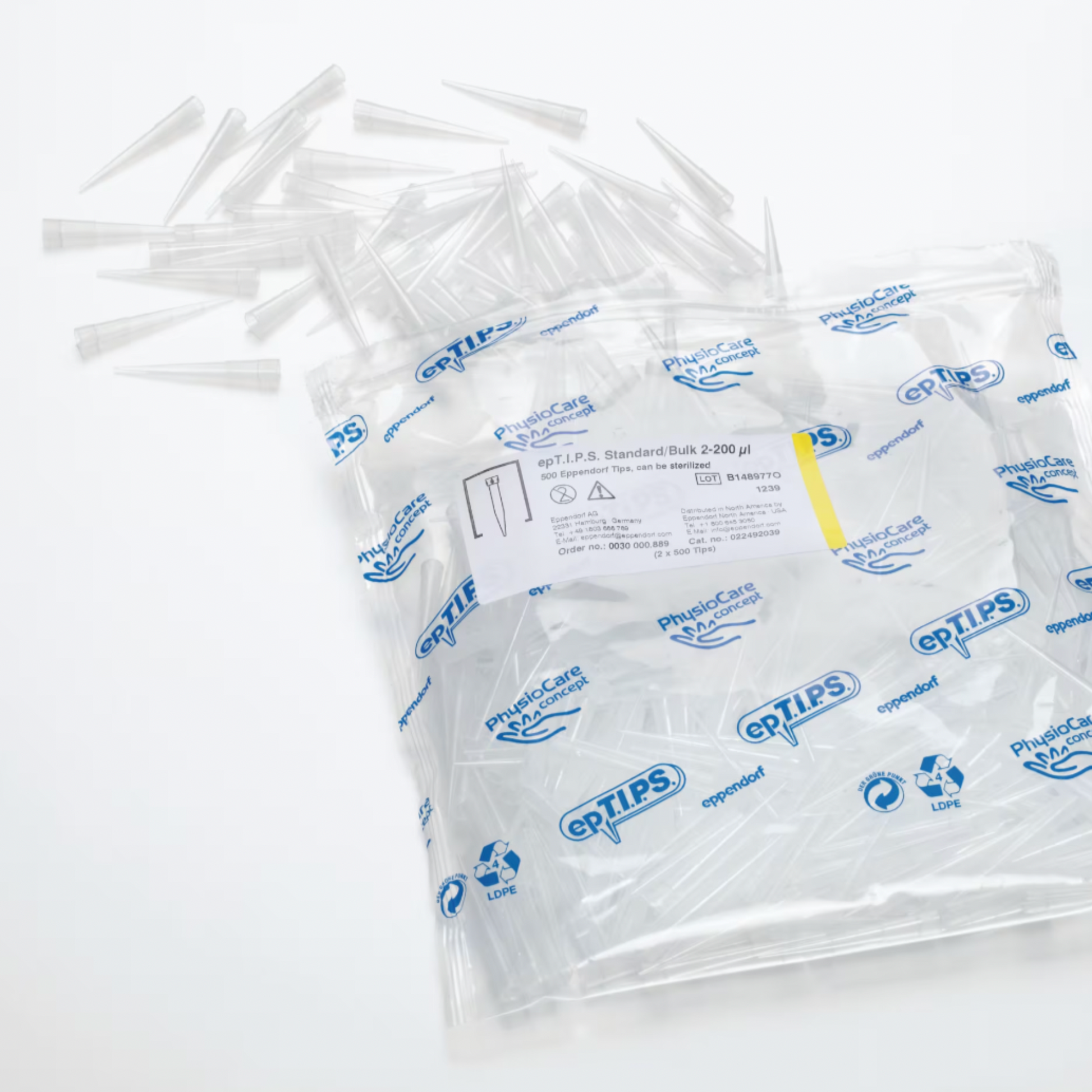 epTIP pipette tips in a bag