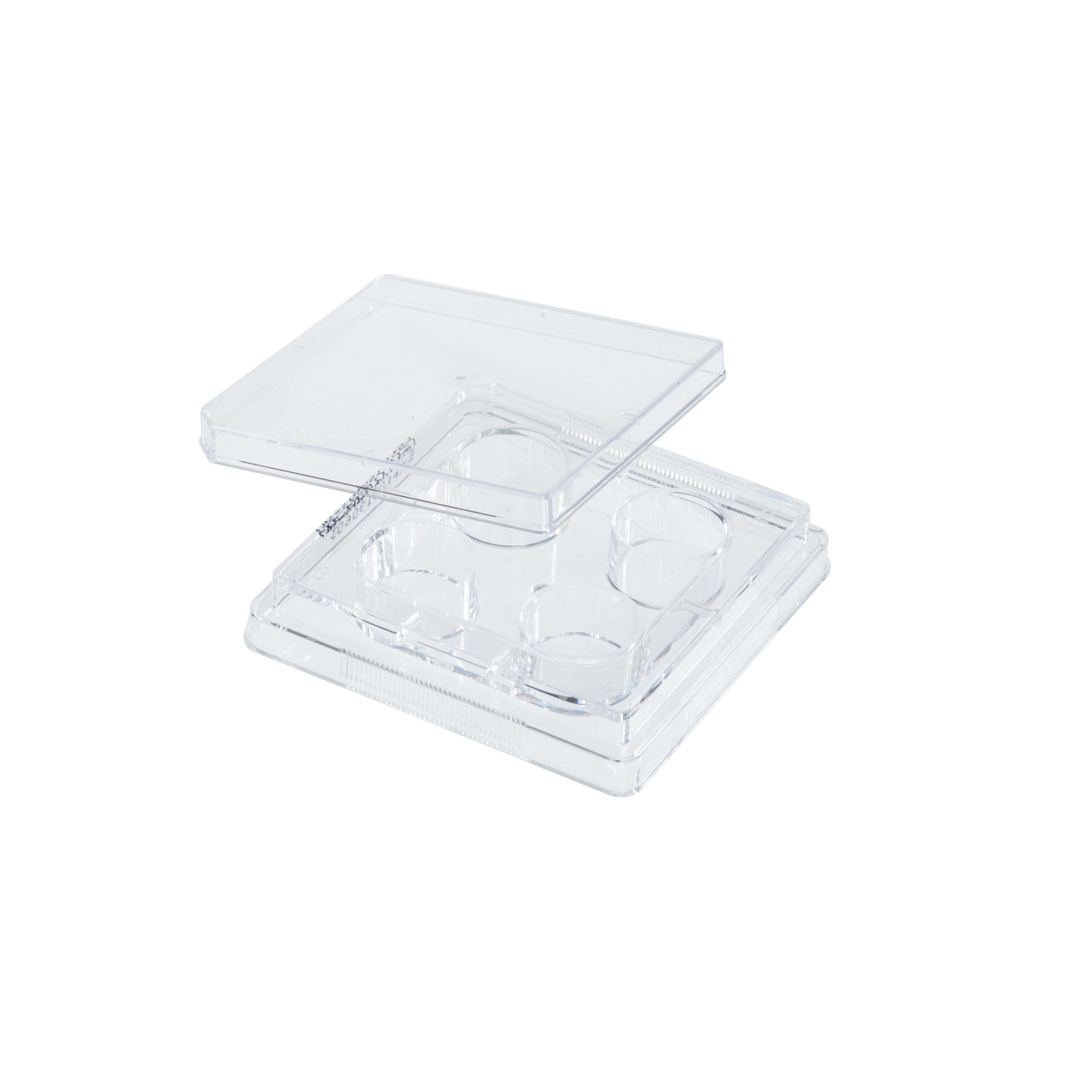 4 Well Non-treated Plate with Lid, Individual, Sterile, Case of 50 (229503)