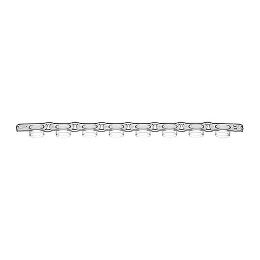 Frosted Flat 8-Strip Cap, for writing, pack of 125 (PCR-0208CP-F-125)