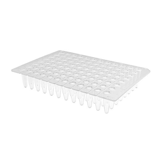 Clear non-skirted PCR plate