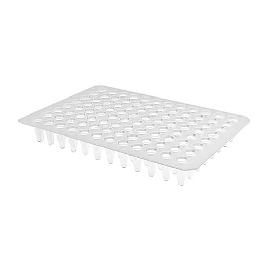 Clear non-skirted PCR plate