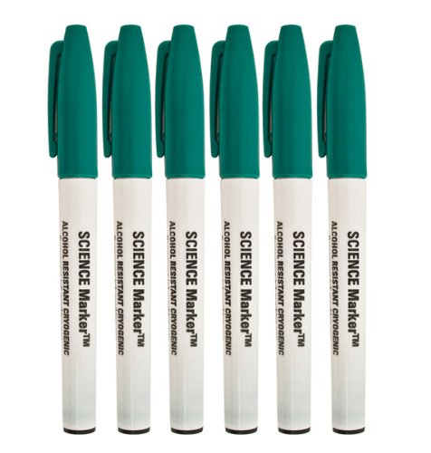 Alcohol-Resistant Water-Resistant Cryogenic Marker Fine Tip #SM-1 (Pack of 6)