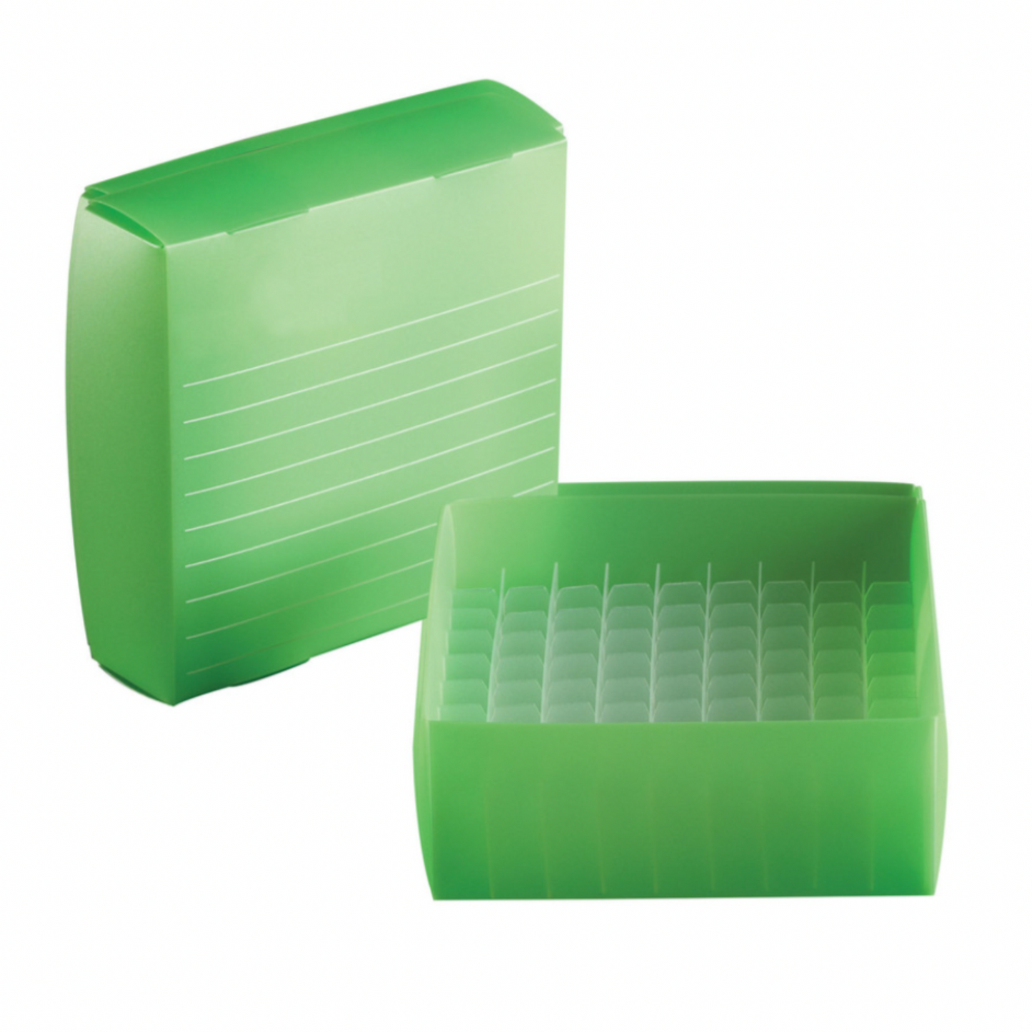 Polypropylene film cryogenic freezer box, green