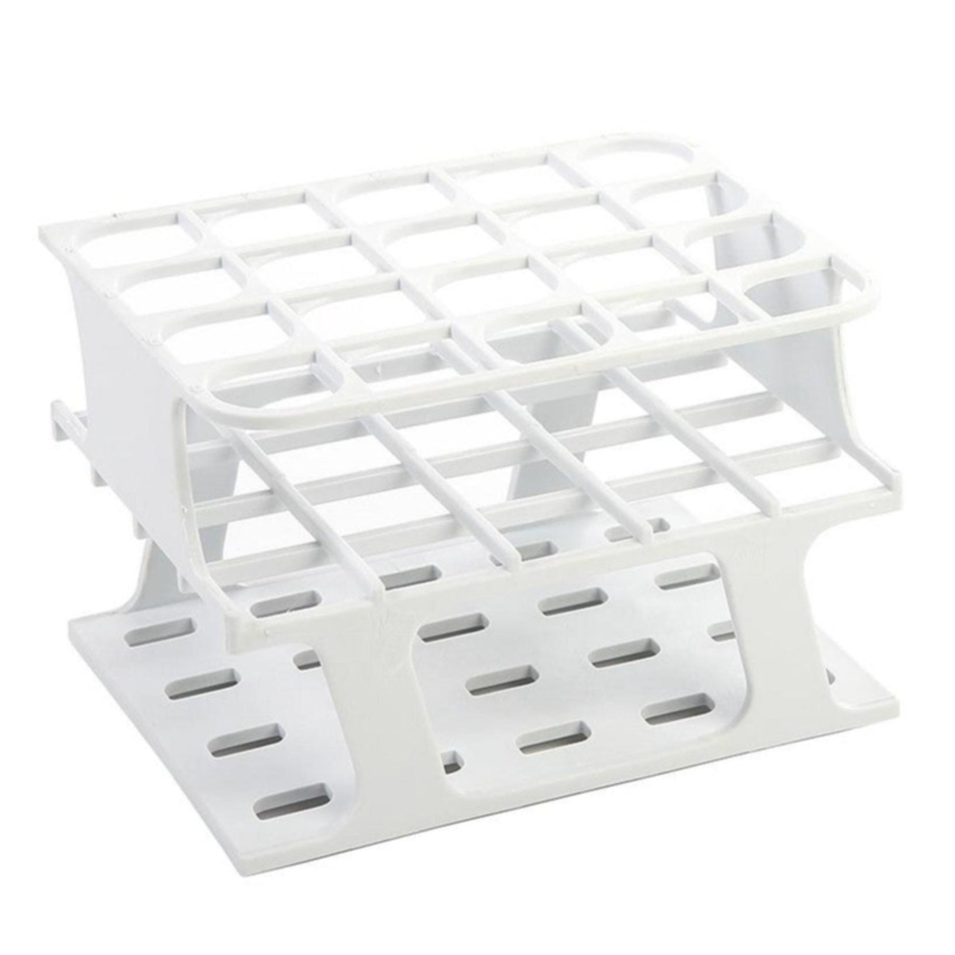 OneRack Tube Rack, half size, White